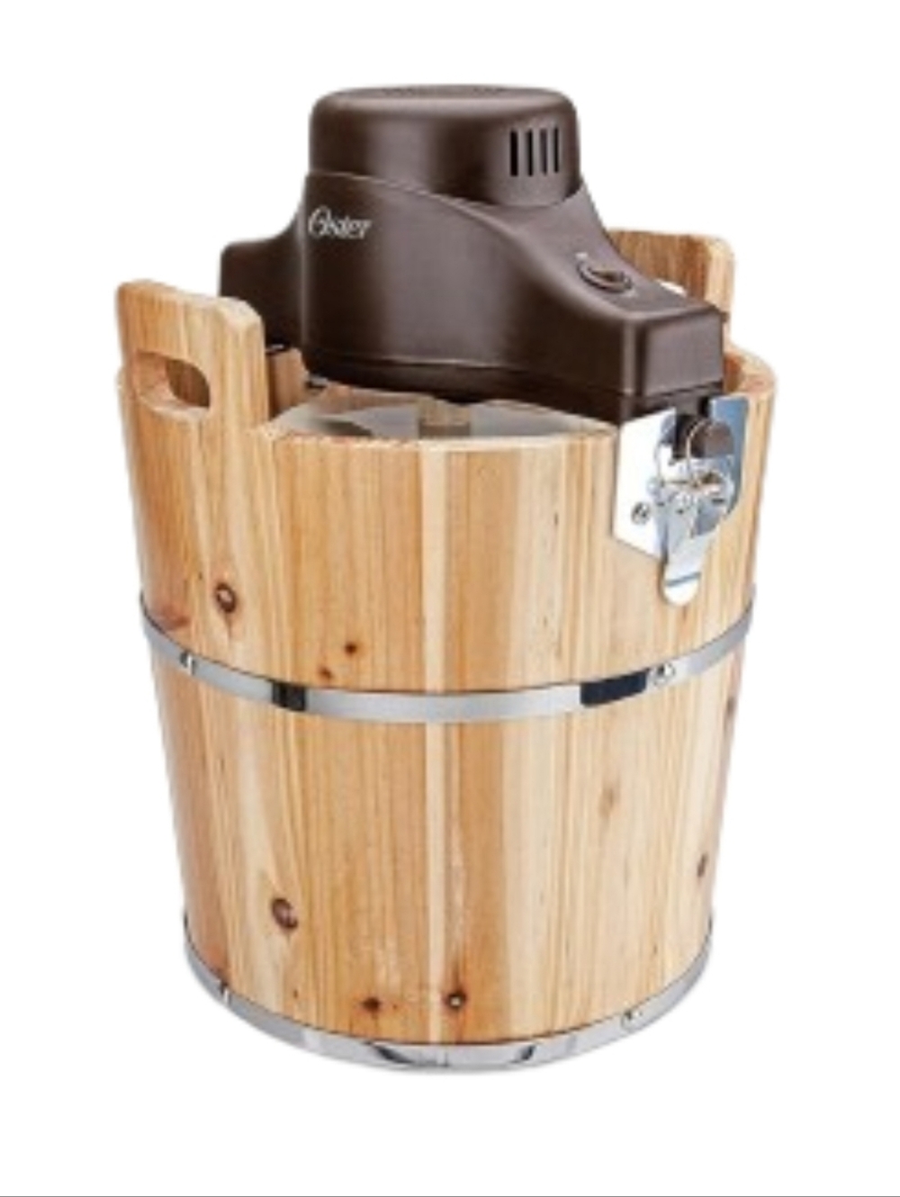 Oster Ice Cream Shop 4-Quart Wood Bucket Ice Cream Maker